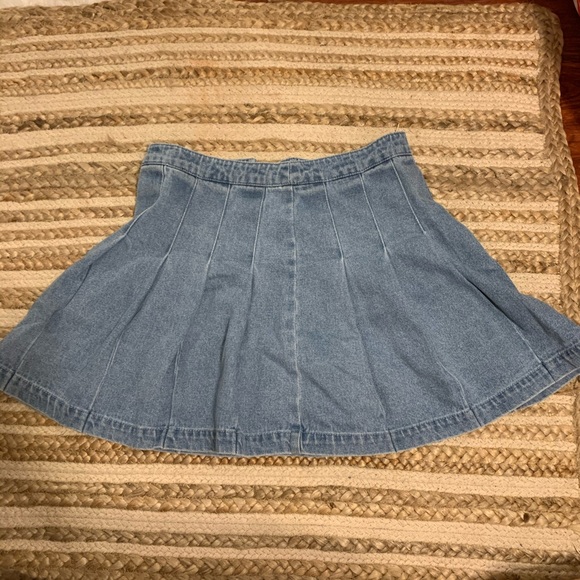 jean tennis skirt